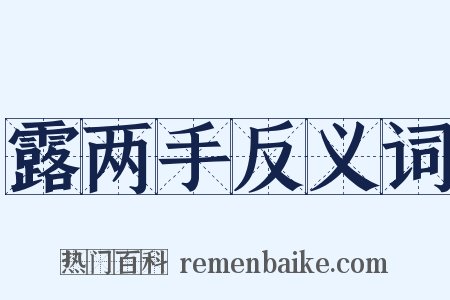 露两手反义词是什么意思的图片